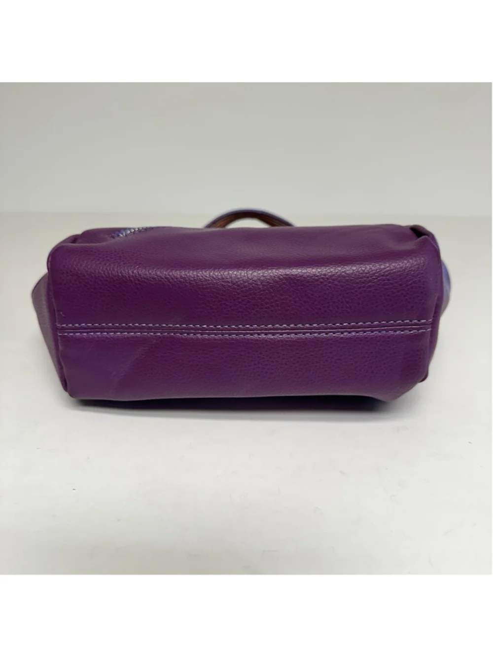 Vintage Y2K Tommy Hilfiger Purple Small Handbag Satchel Rainbow Stripe